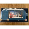 Message in a Bottle 3D Santa and Deer Christmas Card