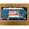 Message in a Bottle 3D Animals on Santa Bus Christmas Card