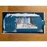 Message in a Bottle 3D Christmas Card Forest Stag and Deer