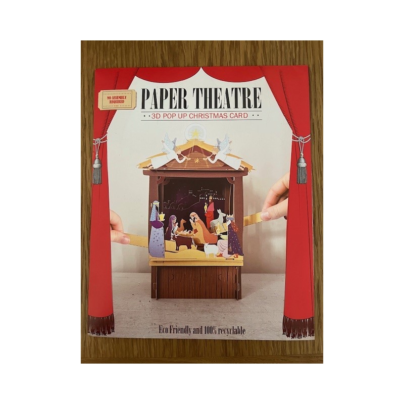 3D Pop Up Christmas Card Paper Theatre Nativity