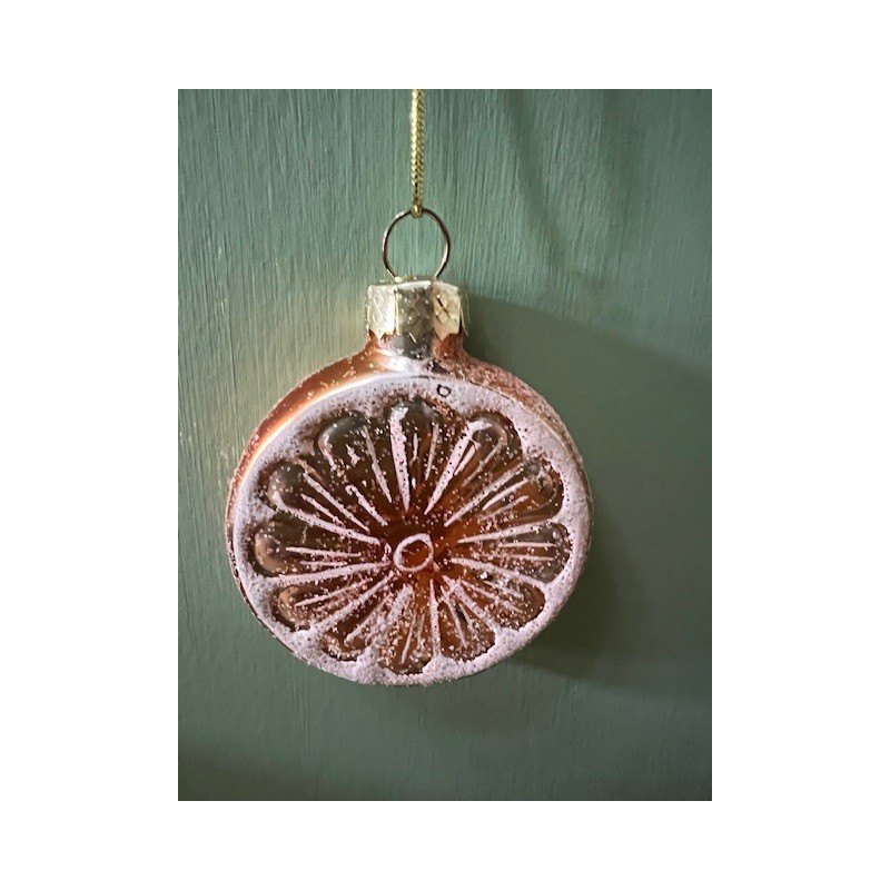Orange Slice Christmas Bauble