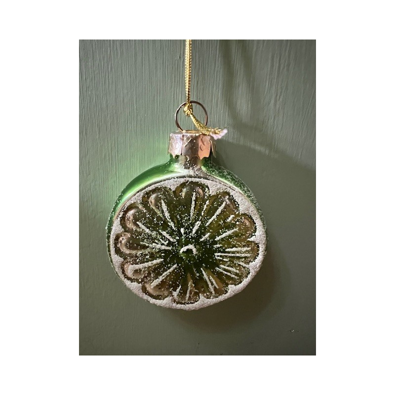 Lime Slice Christmas Bauble