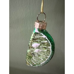 Lime Wedge Christmas Bauble