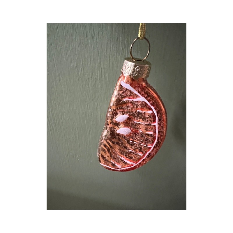 Orange Wedge Christmas Bauble