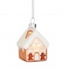 Sass & Belle Frosted Roof Gingerbread House Christmas Baubles