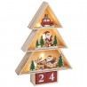 Lit Tree Shape Christmas Countdown Decoration Santa