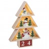 Lit Tree Shape Christmas Countdown Decoration Snowman