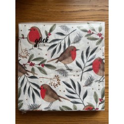 Glick Christmas Robin Napkins