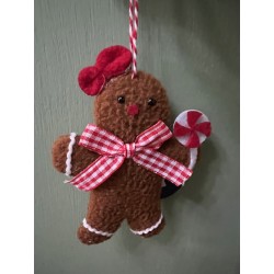 Gingerbread Men Hanging Decorations - Set of 3