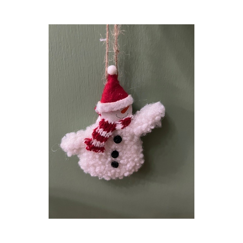 Festive Snowman Hanging Decoration