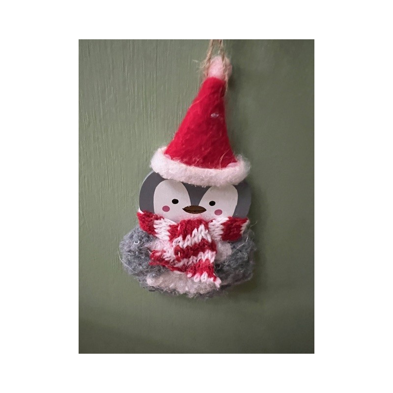 Festive Penguin Hanging Decoration
