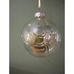 Golden Bees Christmas Bauble