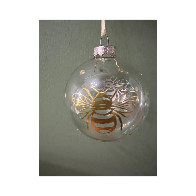 Golden Bees Christmas Bauble