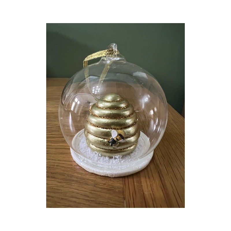 Sass & Belle Beehive Christmas Dome Bauble Decoration