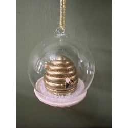 Sass & Belle Beehive Christmas Dome Bauble Decoration