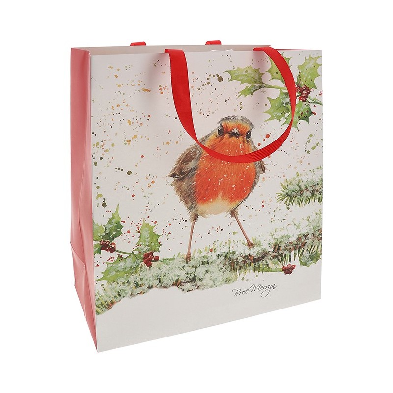 Christmas Bree Merryn Robin Medium Gift Bag