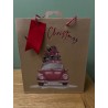 Kraft Driving Home Christmas Medium Gift Bag