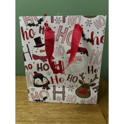 Ho Ho Ho Christmas Medium Gift Bag