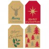 20 Kraft Christmas Gift Tags