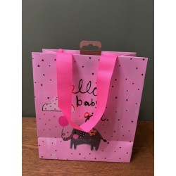 Glick Baby Girl Elephant Medium Gift Bag