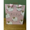 Glick Baby Girl Sheep Medium Gift Bag