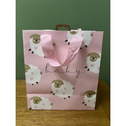 Glick Baby Girl Sheep Medium Gift Bag