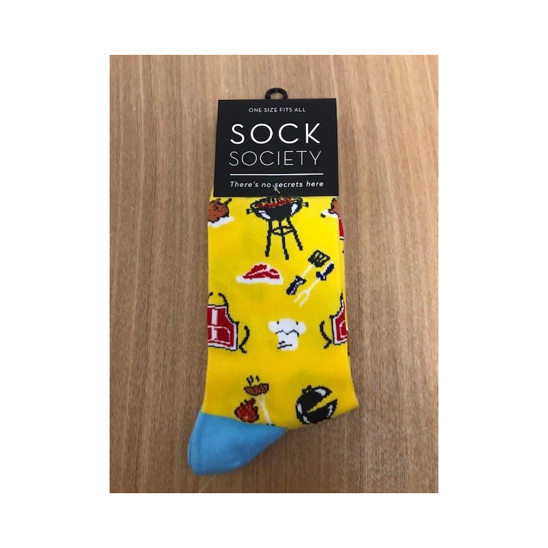 BBQ  Yellow Socks