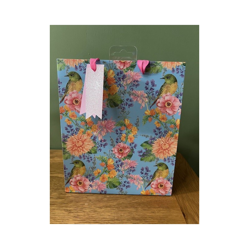 Flowers and Birds Medium Gift Bag