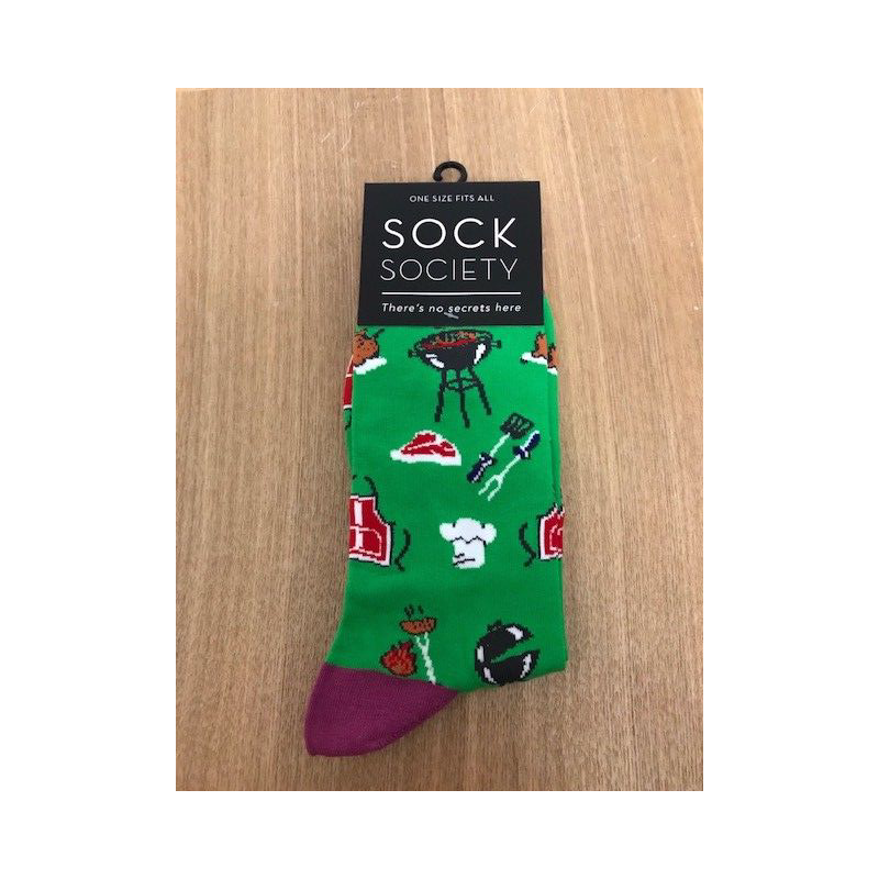 BBQ  Green Socks