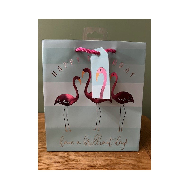 Glick Flamingos Medium Gift Bag