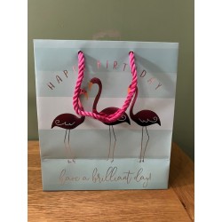Glick Flamingos Medium Gift Bag