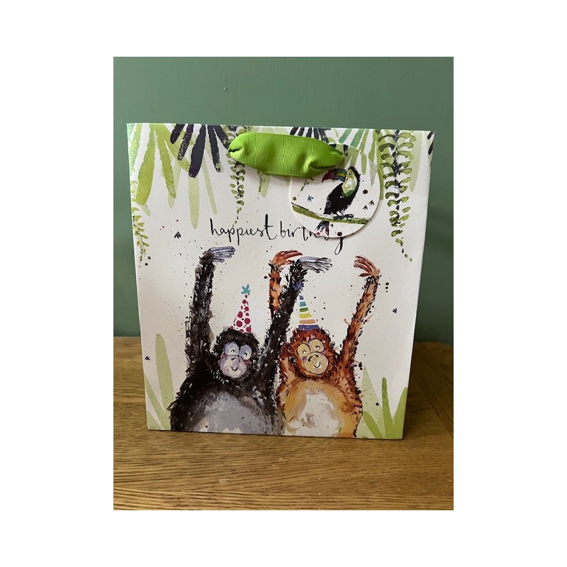 Glick Jungle Happiest Birthday Medium Gift Bag