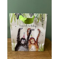 Glick Jungle Happiest Birthday Medium Gift Bag