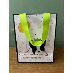 Glick Doodle Dog Happy Birthday Medium Gift Bag