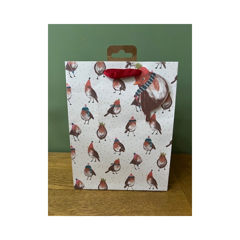 Cosy Robins Medium Gift Bag by Glick