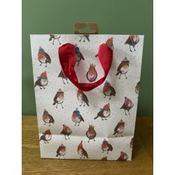Cosy Robins Medium Gift Bag by Glick