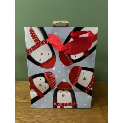 Cosy Penguins Medium Gift Bag by Glick