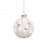 Winter Robin Glass Christmas Bauble by Sass & Belle