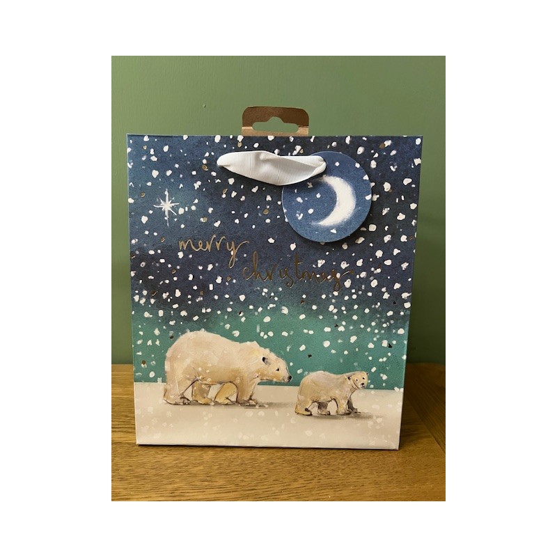 Polar Bear Medium Gift Bag by Glick