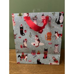 Christmas Kittens Medium Gift Bag by Glick