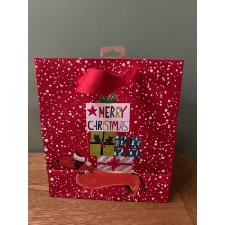 Christmas Dachshund Medium Gift Bag by Glick