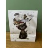 Bug Art Christmas Cat Medium Gift Bag