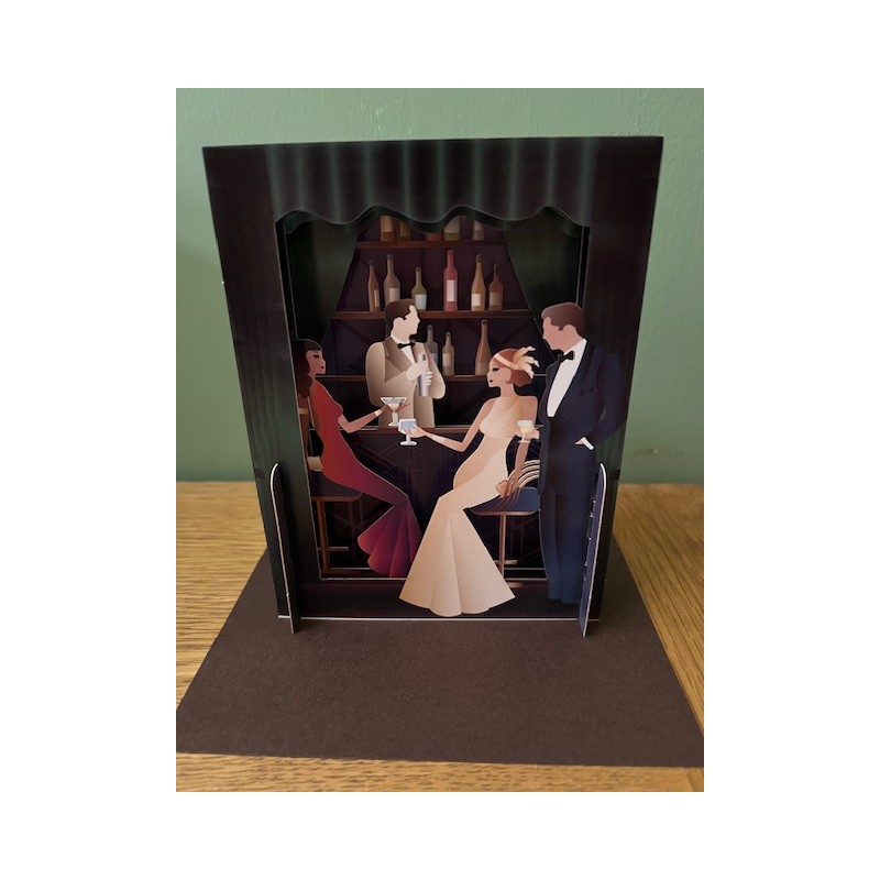 3D Greeting Card - Elegant Bar