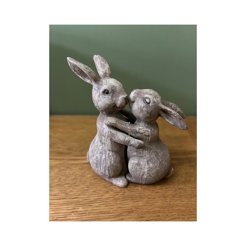 Cute Rabbit Couple Ornament- Sentiment Gift