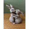 Cute Rabbit Couple Ornament- Sentiment Gift