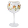 Balloon Gin Glass Winter Robins