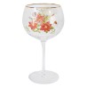 Balloon Gin Glass Christmas Poinsettia