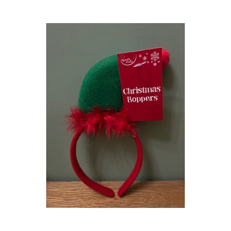 Christmas Green Hat Headband