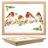 Winter Robins Cushioned Lap Tray