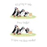 Puffin Candles Birthday Card